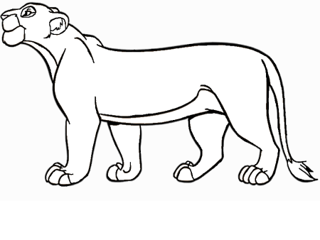 Раскраска Король Лев Сараби