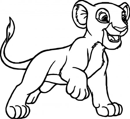 Раскраска хранитель Лев Симба