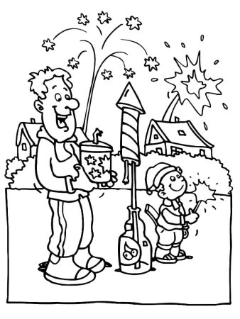 Новогодний карнавал раскраска