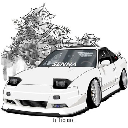 Nissan 180sx раскраска