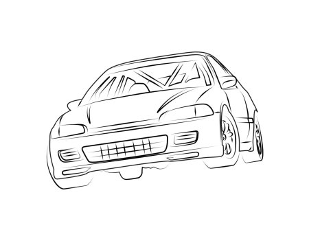 Раскраска JDM машины