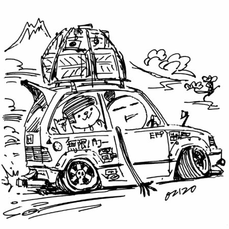 Раскраска JDM машины