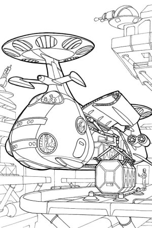 Машина будущего раскраска