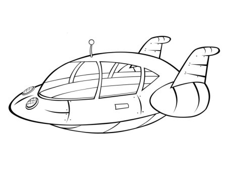Космический корабль раскраска