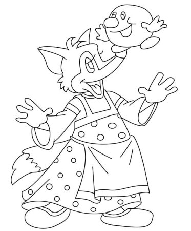 Раскраска герои сказок