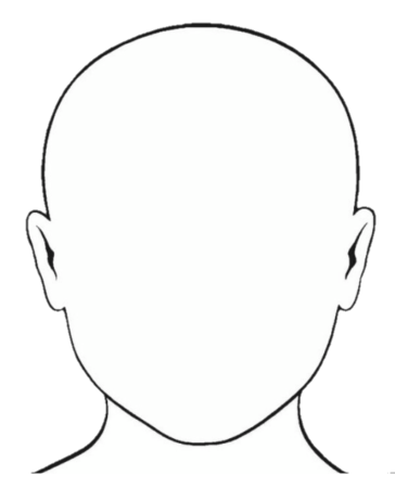 Раскраска детские лица