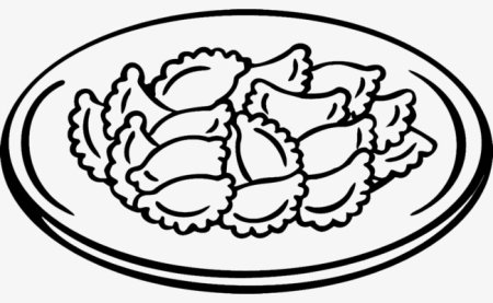 Пирожки раскраска для детей