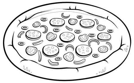 Рыба на тарелке раскраска