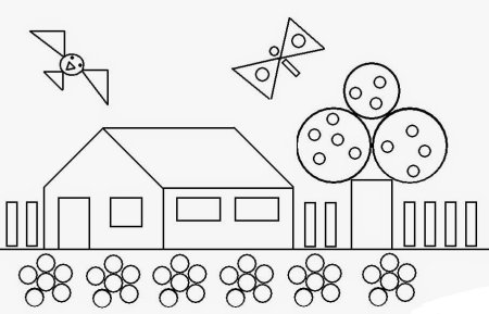 Рисунок из геометрических фигур