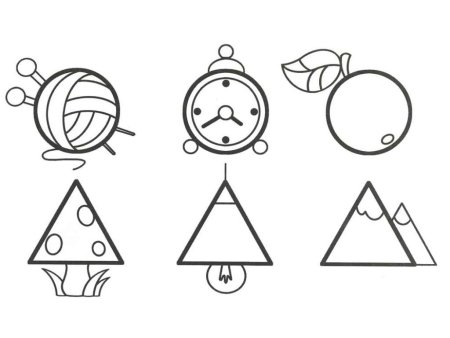 Геометрические фигуры для детей раскраска