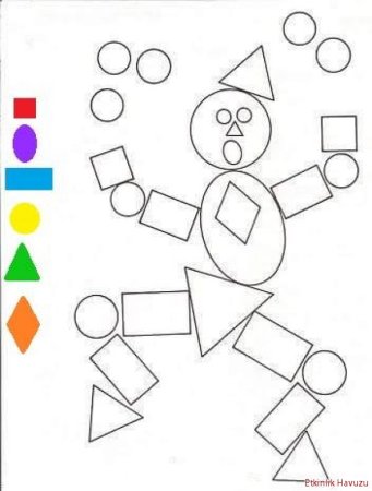 Фигуры из геометрических фигур дошкольникам