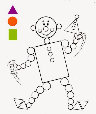 Рисование по геометрическим фигурам