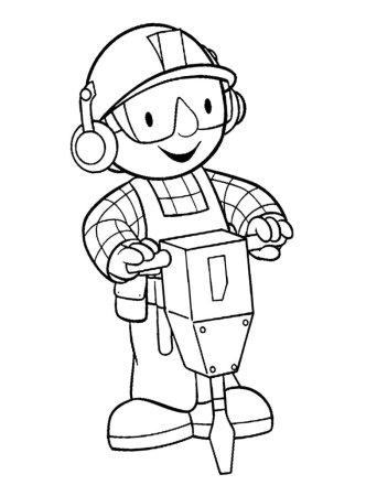 Боб Строитель раскраска