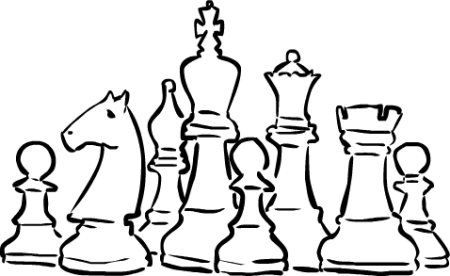 Шахматные фигуры для раскрашивания