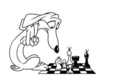 Шахматные фигуры карандашом