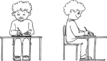 Правильная осанка раскраска