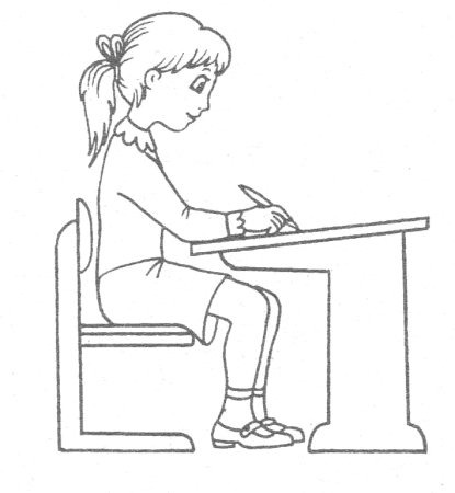 Парта раскраска