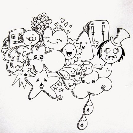 Раскраски в стиле дудлинг