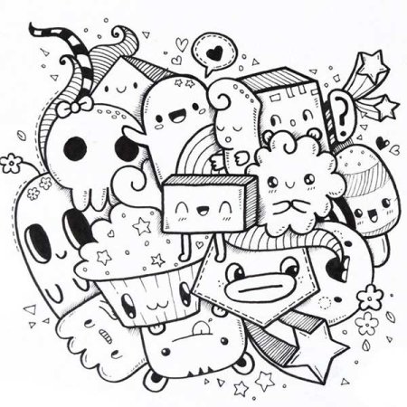 Рисунки дудлинг для срисовки