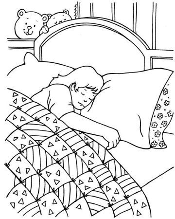 Сон раскраска