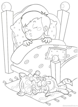 Сон разукрашка