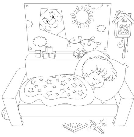 Сон раскраска