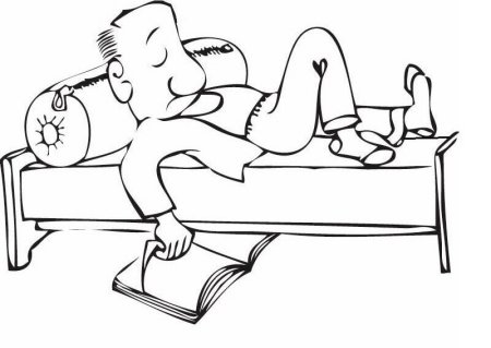 Кошка спит раскраска