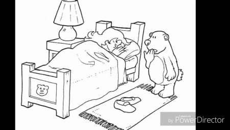 Раскраска здоровый сон для детей