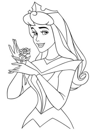 Спящая красавица Дисней раскраска