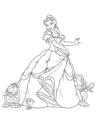 Раскрашки принцесса Аврора
