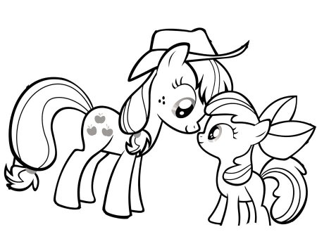 My little Pony раскраска