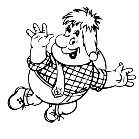 Раскраска Буратино и Мальвина