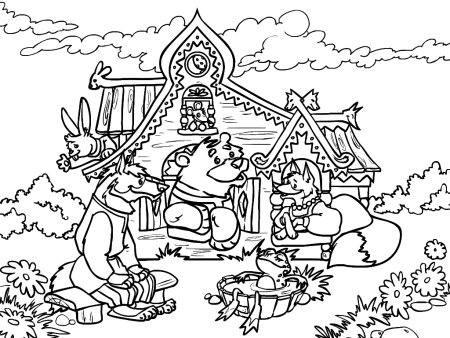 Раскраска герои сказки золотой ключик