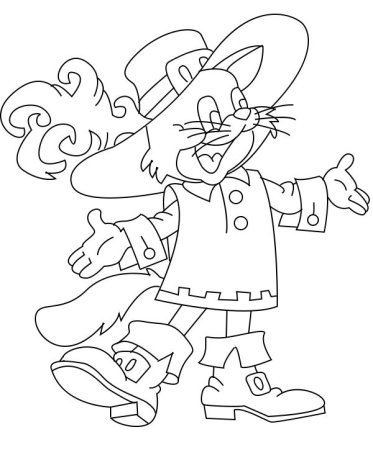 Добрый сказочный герой раскраска