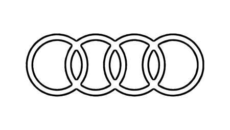Трафарет Ауди