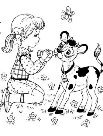 Раскраски колядки для детей