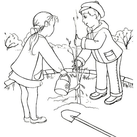 Добрые дела раскраска