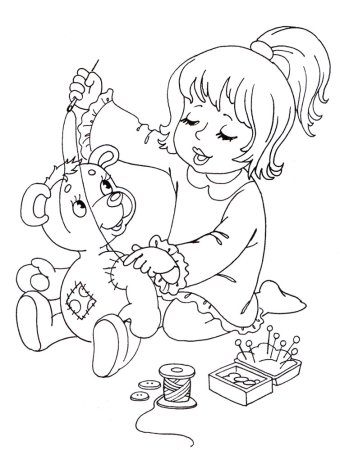 Раскраска чтение книг для детей