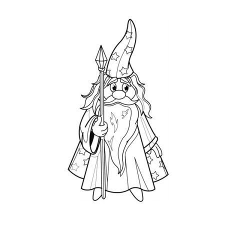 Волшебник раскраска для детей