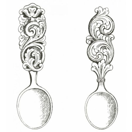 Трафарет ложки