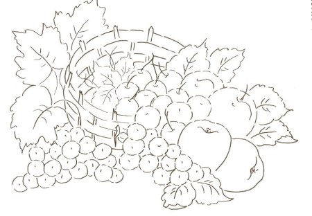 Осенийнатюрморт раскраска