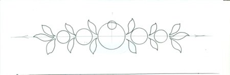 Рисование закладка для книги Городецкий цветок