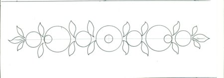 Городецкий цветок на закладке старшая группа