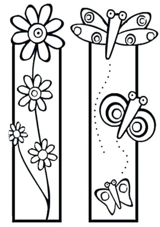 Книжные закладки раскраски