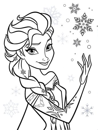 Раскраска Anna Elsa