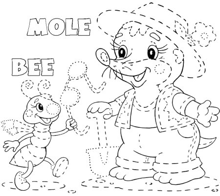 Живая Азбука раскраска