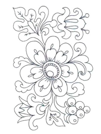 Хохлома раскраска