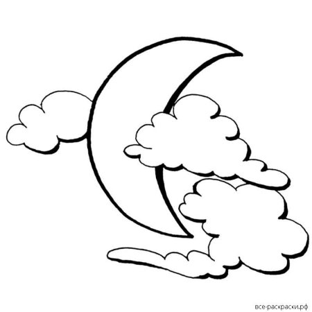 Радуга рисунок раскраска