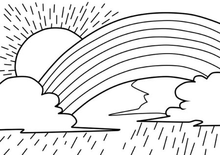 Раскраска небо