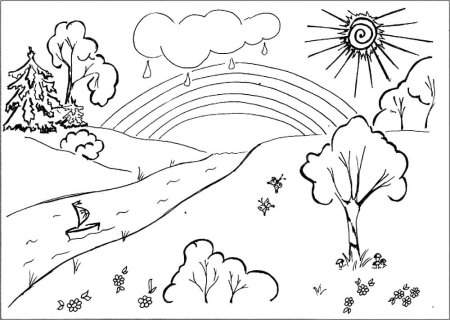 Раскраска небеса